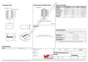 74438356015 Datasheet Cover