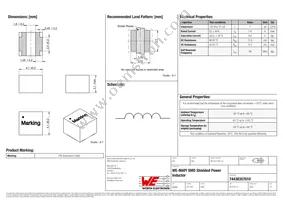 74438357010 Datasheet Cover