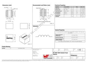 74438357012 Datasheet Cover