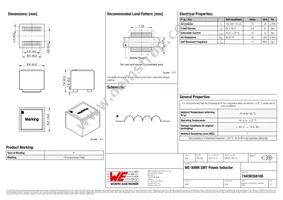 74439358100 Datasheet Cover