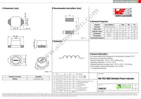 7445101 Datasheet Cover