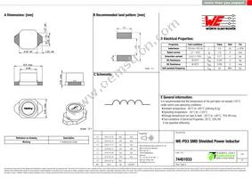 74451033 Datasheet Cover