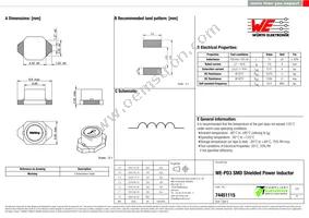 74451115 Datasheet Cover