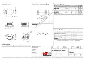 74455015 Datasheet Cover