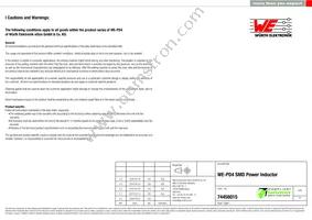 74456015 Datasheet Page 5