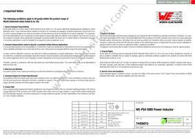 74456015 Datasheet Page 6