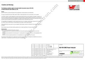 74456047 Datasheet Page 5