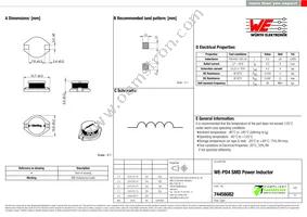 74456082 Datasheet Cover