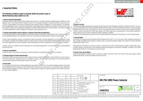 74457012 Datasheet Page 6