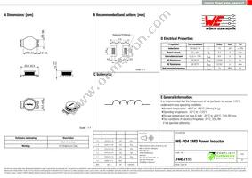 74457115 Datasheet Cover