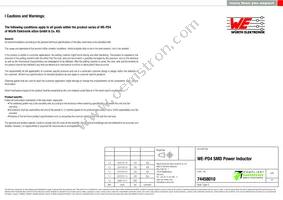 74458010 Datasheet Page 5