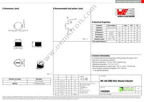 74458304 Datasheet Cover