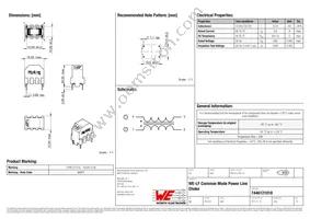 7446121018 Datasheet Cover