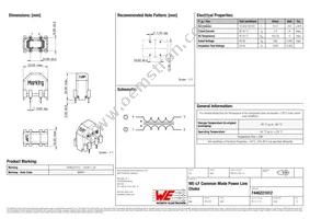 7446221012 Datasheet Cover