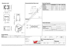 7446323004 Datasheet Cover