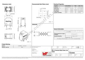 7446326002 Datasheet Cover