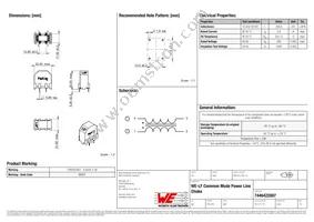 7446422007 Datasheet Cover