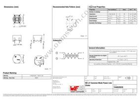 7446620039 Datasheet Cover