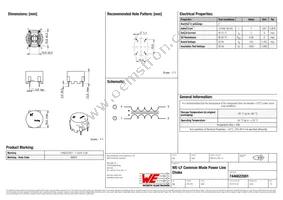 7446622001 Datasheet Cover