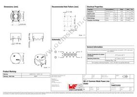 7446721010 Datasheet Cover