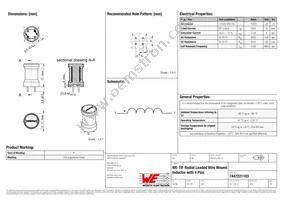 7447221103 Datasheet Cover