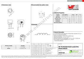 744731102 Datasheet Cover