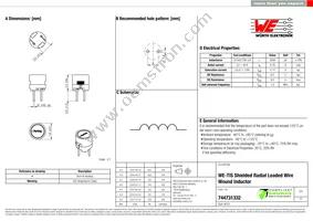 744731332 Datasheet Cover