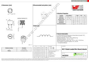 744732331 Datasheet Cover