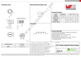 744741101 Datasheet Cover