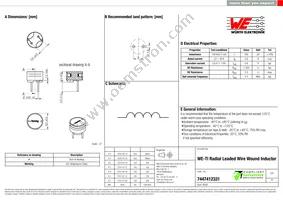 7447412331 Datasheet Cover