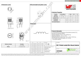 744743221 Datasheet Cover