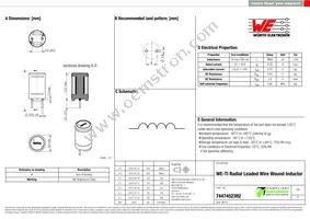 7447452392 Datasheet Cover