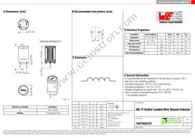 7447452472 Datasheet Cover