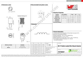 7447462047 Datasheet Cover