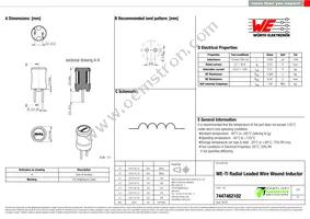 7447462102 Datasheet Cover