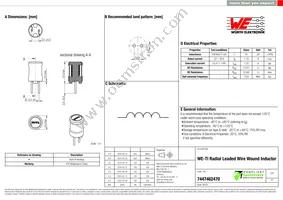 7447462470 Datasheet Cover