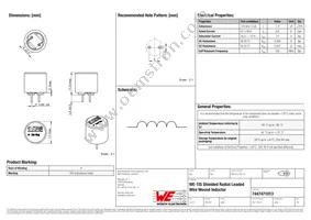 7447471013 Datasheet Cover