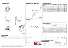 7447471100 Datasheet Cover