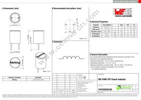 744750230100 Datasheet Cover