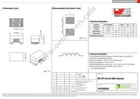 744760282A Datasheet Cover