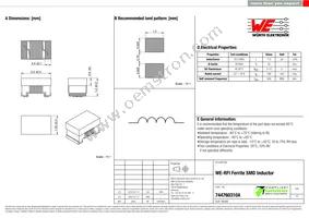 744760310A Datasheet Cover