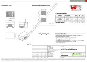 744760347A Datasheet Cover