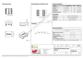 744762115A Datasheet Cover