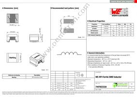 744762333A Datasheet Cover