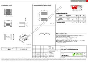 744762347A Datasheet Cover