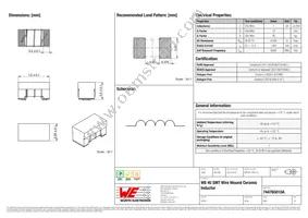 744765010A Datasheet Cover