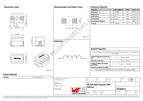 7447669212 Datasheet Cover