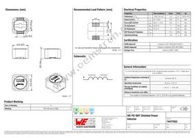 74477003 Datasheet Cover