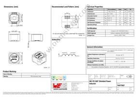 74477007 Datasheet Cover