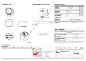 7447709001 Datasheet Cover